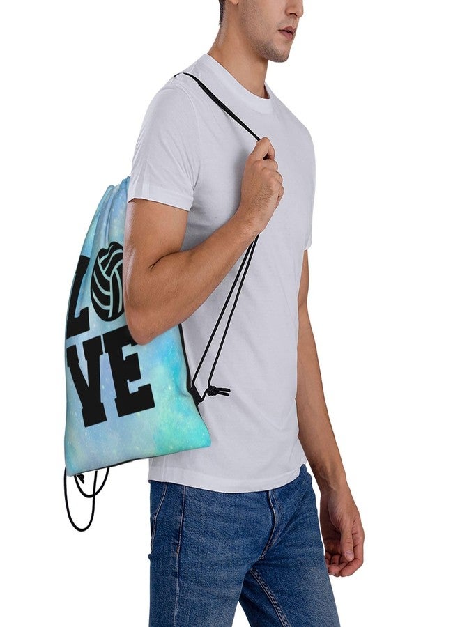 AIMASTZ Love Volleyball Unisex Drawstring Backpack Bag Sport Gym Swim Travel Sackpack - Image 5